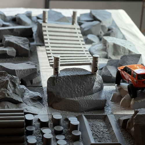 Large kit Terrain with Rope Bridge